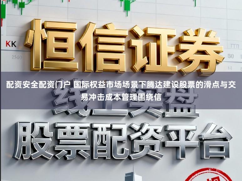 配资安全配资门户 国际权益市场场景下腾达建设股票的滑点与交易冲击成本管理围绕信